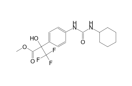 benzeneacetic acid, 4-[[(cyclohexylamino)carbonyl]amino]-alpha-hydroxy-alpha-(trifluoromethyl)-, methyl ester