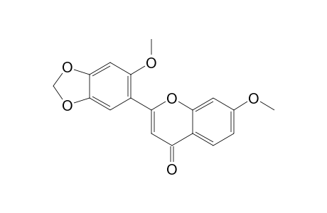 MILLETTOCALYXIN-A;4',5'-METHYLENEDIOXY-7,2'-DIMETHOXYFLAVONE