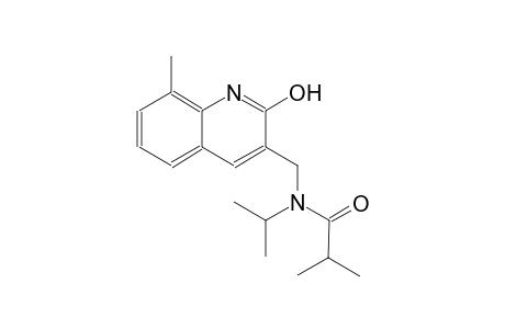 N-[(2-hydroxy-8-methyl-3-quinolinyl)methyl]-N-isopropyl-2-methylpropanamide