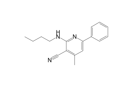 3-Pyridinecarbonitrile, 2-(butylamino)-4-methyl-6-phenyl-