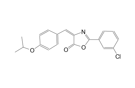 (4E)-2-(3-chlorophenyl)-4-(4-isopropoxybenzylidene)-1,3-oxazol-5(4H)-one
