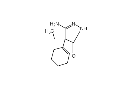 3-AMINO-4-(1-CYCLOHEXEN-1-YL)-4-ETHYL-2-PYRAZOLIN-5-ONE