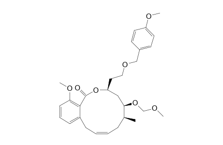 (3Z,6S,7R,9S)-13-methoxy-7-(methoxymethoxy)-6-methyl-9-(2-p-anisyloxyethyl)-10-oxabicyclo[10.4.0]hexadeca-1(12),3,13,15-tetraen-11-one