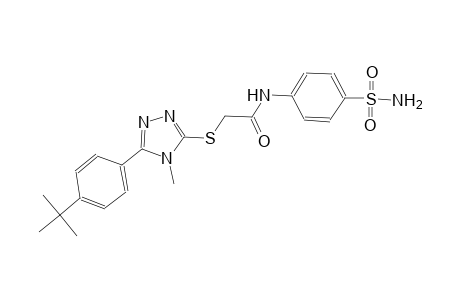 N-[4-(aminosulfonyl)phenyl]-2-{[5-(4-tert-butylphenyl)-4-methyl-4H-1,2,4-triazol-3-yl]sulfanyl}acetamide