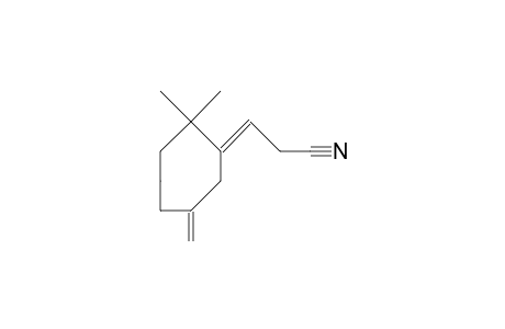 3-(2',2'-Dimethyl-6'-methylene-cycloheptanylidene)-propanonitrile