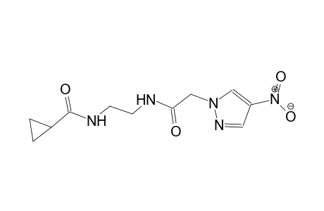 N-(2-{[2-(4-nitro-1H-pyrazol-1-yl)acetyl]amino}ethyl)cyclopropanecarboxamide