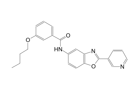 3-butoxy-N-[2-(3-pyridinyl)-1,3-benzoxazol-5-yl]benzamide