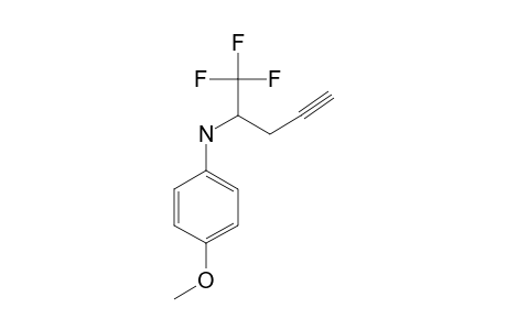 4-METHOXYPHENYL-[1-(TRIFLUOROMETHYL)-BUT-3-YNYL]-AMINE