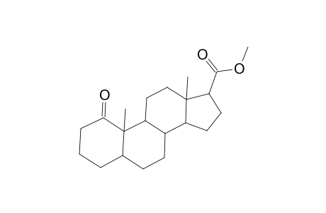 5.beta.-Androstane-17.beta.-carboxylic acid, 1-oxo-, methyl ester