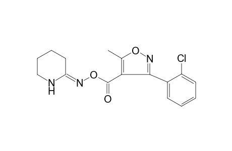 Piperidin-2-one, oxime, o-[3-(2-chlorophenyl)-5-methyl-4-isoxazoloyl]-