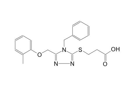 propanoic acid, 3-[[5-[(2-methylphenoxy)methyl]-4-(phenylmethyl)-4H-1,2,4-triazol-3-yl]thio]-
