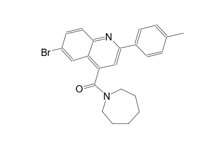 6-bromo-4-(hexahydro-1H-azepin-1-ylcarbonyl)-2-(4-methylphenyl)quinoline