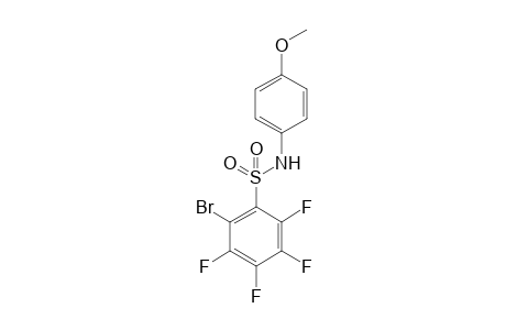 1-Bromo-3,4,5,6-tetrafluoro-2-[(4-methoxyphenyl)aminosulfonyl)benzene