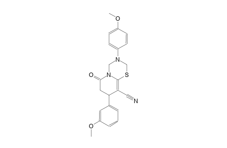 2H,6H-pyrido[2,1-b][1,3,5]thiadiazine-9-carbonitrile, 3,4,7,8-tetrahydro-8-(3-methoxyphenyl)-3-(4-methoxyphenyl)-6-oxo-