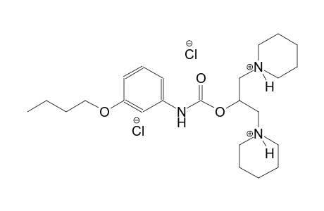 2-(1-piperidiniumyl)-1-(1-piperidiniumylmethyl)ethyl 3-butoxyphenylcarbamate dichloride