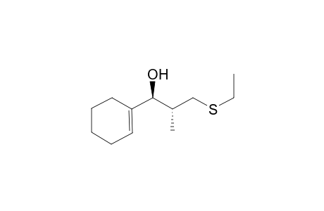 anti-(2RS,3SR)-1-Cyclohexenyl-2-methyl-3-ethylsulfanylpropanol