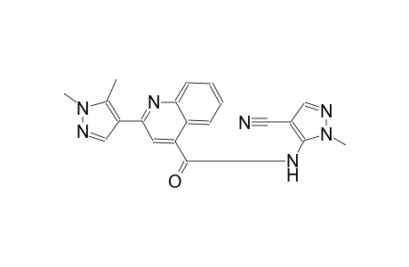 N-(4-cyano-1-methyl-1H-pyrazol-5-yl)-2-(1,5-dimethyl-1H-pyrazol-4-yl)-4-quinolinecarboxamide