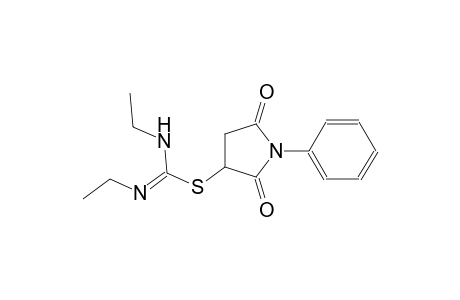 carbamimidothioic acid, N-ethyl-N'-[(E)-ethyl]-, 2,5-dioxo-1-phenyl-3-pyrrolidinyl ester