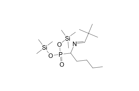 Phosphonic acid, [1-[(2,2-dimethylpropylidene)amino]pentyl]-, bis(trimethylsilyl) ester