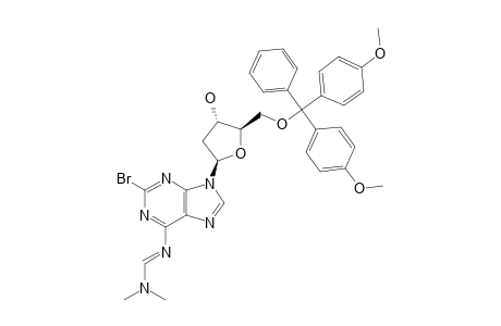 2-BROMO-9-[2'-DEOXY-5'-O-(4,4'-DIMETHOXYTRITYL)-BETA-D-ERYTHRO-PENTOFURANOSYL]-6-([(DIMETHYLAMINO)-METHYLIDENE]-AMINO)-9H-PURINE