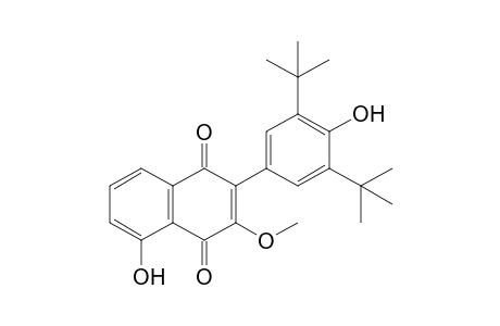 2-[3',5'-di(t-Butyl)-4'-hydroxyphenyl]-5-hydroxy-3-methoxy-1,4-naphthoquinone