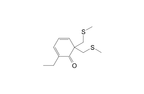 2-Ethyl-6,6-bis(methylsulfanylmethyl)cyclohexa-2,4-dien-1-one