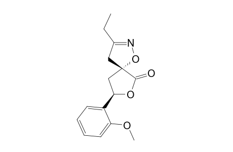 TRANS-3-ETHYL-8-(2-METHOXYPHENYL)-1,7-DIOXA-2-AZASPIRO-[4.4]-NON-2-EN-6-ONE