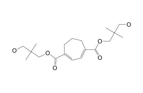 1,4-BIS-(2,2-DIMETHYL-3-HYDROXYPROPOXYCARBONYL)-(E)-1,(E)-3-CYCLOHEPTADIENE