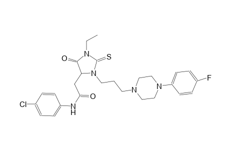 4-imidazolidineacetamide, N-(4-chlorophenyl)-1-ethyl-3-[3-[4-(4-fluorophenyl)-1-piperazinyl]propyl]-5-oxo-2-thioxo-