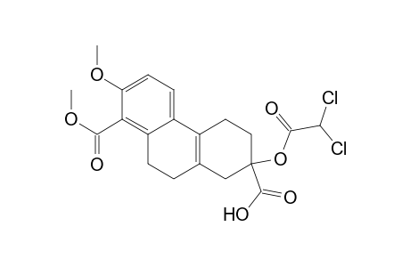 1,7-Phenanthrenedicarboxylic acid, 7-[(dichloroacetyl)oxy]-5,6,7,8,9,10-hexahydro-2-methoxy-, 1-methyl ester, (.+-.)-