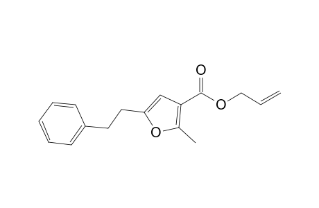 Allyl 2-methyl-5-phenethylfuran-3-carboxylate