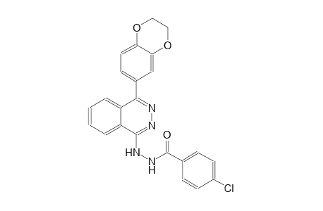 4-chloro-N'-[4-(2,3-dihydro-1,4-benzodioxin-6-yl)-1-phthalazinyl]benzohydrazide