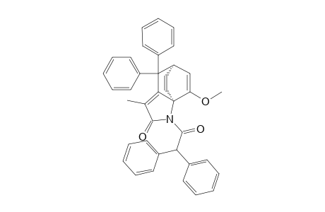 (1RS,7SR)-2-(DIPHENYLACETYL)-9-METHOXY-4-METHYL-6,6-DIPHENYL-2-AZATRICYCLO-[5.2.2.0(1,5)]-UNDECA-4,8,10-TRIEN-3-ONE