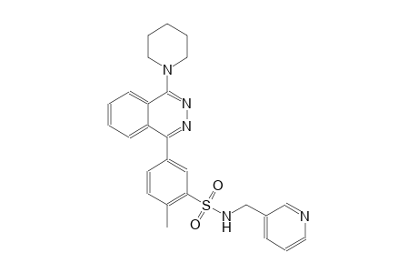 2-methyl-5-[4-(1-piperidinyl)-1-phthalazinyl]-N-(3-pyridinylmethyl)benzenesulfonamide