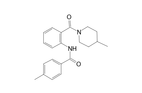 Benzamide, 4-methyl-N-[2-(4-methyl-1-piperidylcarbonyl)phenyl]-