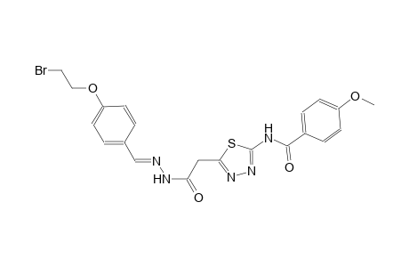 N-[5-(2-{(2E)-2-[4-(2-bromoethoxy)benzylidene]hydrazino}-2-oxoethyl)-1,3,4-thiadiazol-2-yl]-4-methoxybenzamide