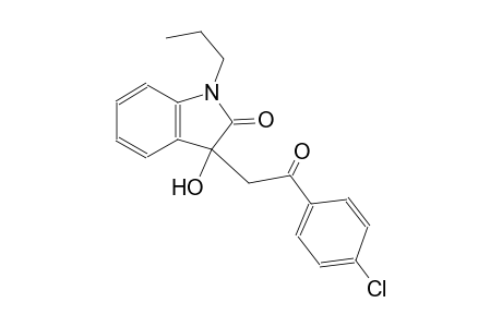 3-[2-(4-chlorophenyl)-2-oxoethyl]-3-hydroxy-1-propyl-1,3-dihydro-2H-indol-2-one