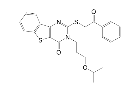 3-(3-isopropoxypropyl)-2-[(2-oxo-2-phenylethyl)sulfanyl][1]benzothieno[3,2-d]pyrimidin-4(3H)-one