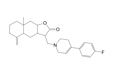 Benzo[f]benzofuran-2(3H)-one, 3-[[4-(4-fluorophenyl)-3,6-dihydro-1(2H)-pyridinyl]methyl]decahydro-8a-methyl-5-methylene-