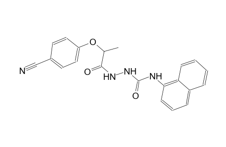 2-[2-(4-cyanophenoxy)propanoyl]-N-(1-naphthyl)hydrazinecarboxamide