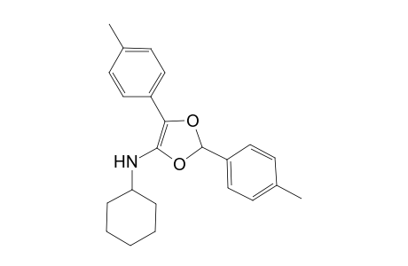N-Cyclohexyl-2,5-bis(4-methylphenyl)-1,3-dioxol-4-amine