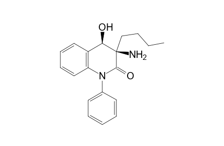 cis-3-Amino-3-butyl-3,4-dihydro-4-hydroxy-1-phenylquinolin-2(1H)-one