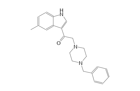 2-(4-benzyl-1-piperazinyl)-1-(5-methyl-1H-indol-3-yl)ethanone