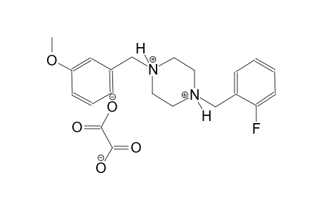 1-(2-fluorobenzyl)-4-(3-methoxybenzyl)piperazinediium oxalate