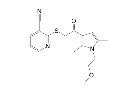 3-pyridinecarbonitrile, 2-[[2-[1-(2-methoxyethyl)-2,5-dimethyl-1H-pyrrol-3-yl]-2-oxoethyl]thio]-