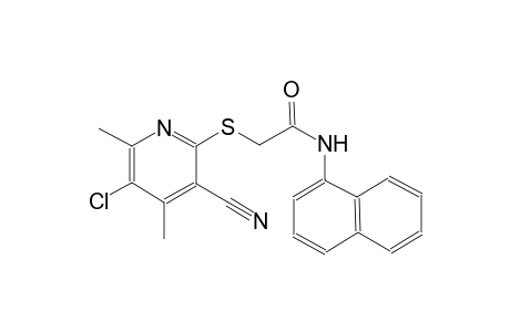 2-(5-Chloro-3-cyano-4,6-dimethyl-pyridin-2-ylsulfanyl)-N-naphthalen-1-yl-acetamide
