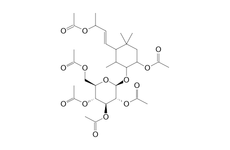 .beta.-D-Glucopyranoside, 6-hydroxy-3-[(1E)-3-hydroxy-1-buten-1-yl]-2,4,4-trimethylcyclohexyl, 6ac derivative