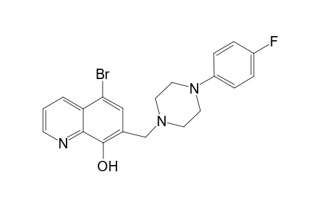 8-Quinolinol, 5-bromo-7-[[4-(4-fluorophenyl)-1-piperazinyl]methyl]-