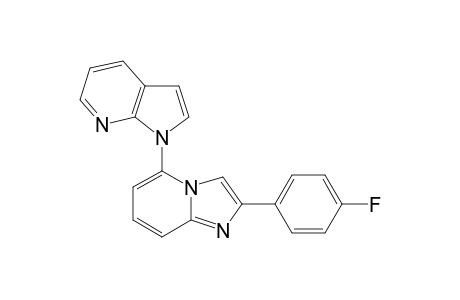 N-[2-(4-FLUOROPHENYL)-IMIDAZO-[1,2-A]-PYRIDIN-5-YL]-7-AZAINDOLE