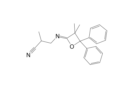 Propanenitrile, 3-[(3,3-dimethyl-4,4-diphenyl-2-oxetanylidene)amino]-2-methyl-